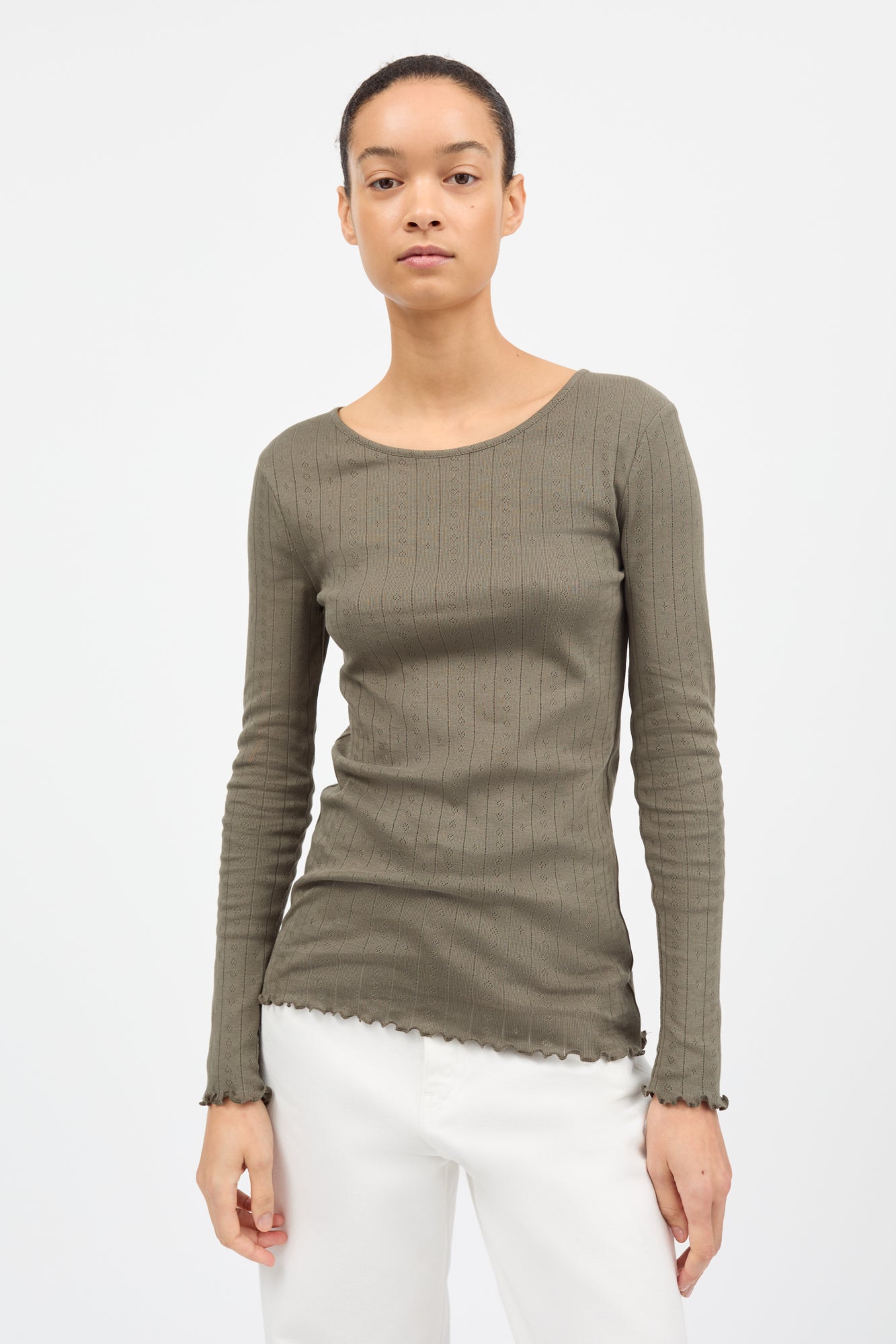 Skall Studio Edie blouse T-shirt Olive